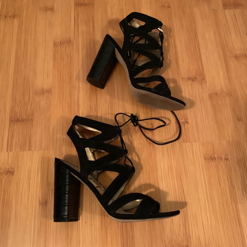 ‘Yardley’ Strappy chunky heels by Sam Edelman
